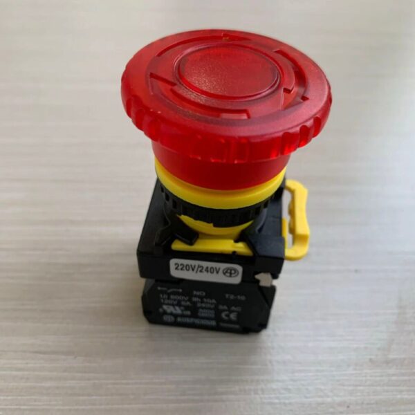 Illuminated Emergency Stop Turn Release NILEPB-22 Auspicious 24V